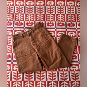 Everlane straight leg crop size 6 in cocoa brown